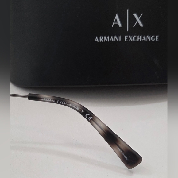 Armani Exchange A|X Mirrored Aviator Sunglasses Silver Frame w/ Case - Picture 4 of 7